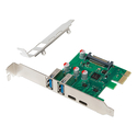 POWERTECH Κάρτα Επέκτασης PCIe σε 2x USB και 2x USB C ST632 5Gbps NEC D720201