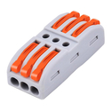 POWERTECH Κλέμα σύνδεσης καλωδίων TOOL-0104 3pin προς 3pin 10τμχ