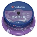 DVD+R Verbatim 1x25 4,7GB 16x Speed Matt Silver