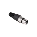 Default Brand Microphone Plug Black Female DM 0055A