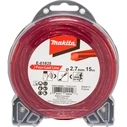 Αξεσουάρ για μηχανήματα κήπου Makita Μισινέζα Four Leaf 2,7 mm x 15 m κόκκινη E-01828