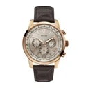 Ανδρικά Ρολόγια Guess W0380G ( 45 mm) Χρώμα Μπεζ/Καφέ