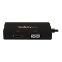 Docking station StarTech.com - 4K 30 Hz - USB C to HDMI / DVI / VGA - USB Type C adapter - USB-C dongle - external video adapter