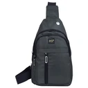 Nsp N122 Τσαντάκι Ώμου Crossbody Αδιάβροχο 5.7L (Σκούρο Γκρι)