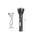 Φακός Επαναφορτιζόμενος 184 Lumens με Emergency COB LED στο πλάι DP-9193A D