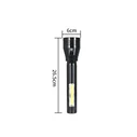 Φακός Επαναφορτιζόμενος με Emergency COB LED στο πλάι  DP-9168 DP