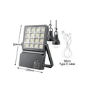 Ηλιακό φωτιστικό LED 28W DP-7169 DP Μάυρο