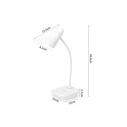 Φωτιστικό Γραφείου με φωτάκι νυκτός LED WD-6050A(GB) WEIDASI Λευκό