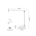 Φωτιστικό Γραφείου αναδιπλούμενο LED WD-6082Q WEIDASI λευκό