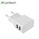 Φορτιστής Πρίζας Lamtech Travel Charger 2.4A With 2xUSB WHITE