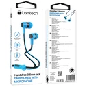 Handsfree Ακουστικά Lamtech With MIC 3,5mm JACK BLUE