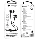 Handsfree Ακουστικά Lamtech With MIC 3,5mm JACK Black