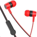Handsfree Ακουστικά Lamtech With MIC 3,5mm JACK RED