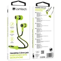 Handsfree Ακουστικά Lamtech With MIC 3,5mm JACK GREEN
