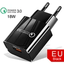 Φορτιστής Πρίζας Lamtech Quick Charger USB3.0 18W Black