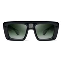 BUGATTI Men's Sunglasses 02-BK (53/21/143) Black Frame, Green Lenses