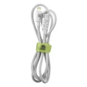 Lime LBCL01 Ανθεκτικό πλεκτό καλώδιο Lightning σε USB-C 1m, 30W, Λευκό