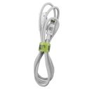 Lime LBUL01 Ανθεκτικό Πλεκτό Καλώδιο Lightning σε USB-A 15W, 1m, Λευκό