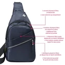 NSP N120 Sport Αδιάβροχο Τσαντάκι Crossbody 5.7L Μπλε