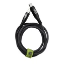 Lime LBLCC02 Ανθεκτικό Πλεκτό Καλώδιο USB-C σε USB-C με Οθόνη LED 120W, 1,2m Γκρι
