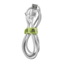 Lime LBUC01 Ανθεκτικό Πλεκτό Καλώδιο USB-C σε USB-A 120W 1m Λευκό