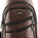 NSP N121 Force Δερμάτινο Τσαντάκι Crossbody 5.7L (Καφέ)