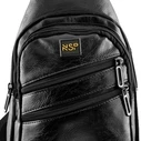 NSP N121 Force Leather-look Crossbody Bag 5.7L (Black)
