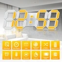 EDUP EH-LED1319 3D LED Ρολόι Τοίχου/Επιτραπέζιο 9.5" με Τηλεχειριστήριο και Νυχτερινό Φωτισμό