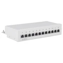 Patch Panel Goobay Cat 6 STP με 12 Ports Γκρι με δυνατότητα τοποθέτησης σε τοίχο