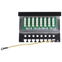 Patch Panel Goobay CAT 6 STP, 8 Θυρών Μαύρο με δυνατότητα τοποθέτησης σε τοίχο