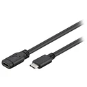 Καλώδιο Goobay USB-C Extension USB-C Male to USB-C Female Black 1m