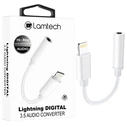 Αντάπτορας 3,5mm Lamtech Lightning Audio JACK WHITE