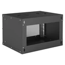 Καμπίνα Δικτύου INT 714143 FLATPACK 19" 6U Επιτοίχια Black