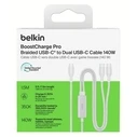 Καλώδιο USB-C Belkin BOOSTCHARGE Pro 140W 1,5m λευκό