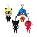 Λούτρινο P.M.I. Miraculous Clip On Plush Characters (S1) (Random) (MLB7004)
