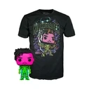 T-Shirt Funko Pop! (Adult): Marvel What If...? Infinity Killmonger (Blacklight) (Special Edition) Bobble-Head Vinyl Figure & T-Shirt (XL)