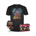 T-Shirt Funko Pop! (Adult): Marvel Black Panther Wakanda Forever Iron Heart Riri Williams (Glows in the Dark) Bobble-Head Vinyl Figure and T Shirt (S)