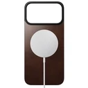 Nomad Magnetic Leather Back MagSafe for iPhone 17 Pro Max - Rustic Brown