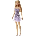 Mattel Barbie: Glitz Outfits - Brown Hair Doll with Purple Dress (HJR93)