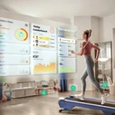 Xiaomi Urevo CYBER PAD URTM038 Διάδρομος γυμναστικής Smart Control Μπλε