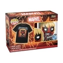 T-Shirt Funko Pop! (Adult): Deadpool Heavy Metal Vinyl Figure & T-Shirt (L)