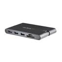 Docking Station StarTech.com USB-C 8-in-1-Multiport-Adapter DKT30CHVSCPD - 3 x USB 3.0/SD/MicroSD/GbE/HDMI/VGA
