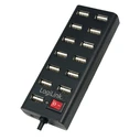 USB Hub Logilink Black 13 Θυρών