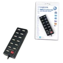 USB Hub Logilink Black 13 Θυρών