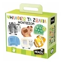 Εκπαιδευτικό Παιχνίδι Headu Ψηλαφίζω τα Ζωάκια Μοντεσσόρι (50.55751)