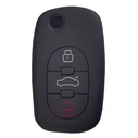 Θήκη κλειδιού για αυτοκίνητα Audi 1009-03, εύκαμπτη, μαύρη