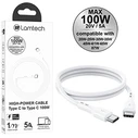 Καλώδιo USB Lamtech Type-C to Type-C 100W FAST CHARGE 1M