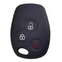 Θήκη κλειδιού για αυτοκίνητα Renault 1010-03, εύκαμπτη, μαύρη
