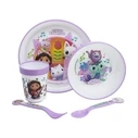 Σχολική Δοχείο Φαγητού Stor: Gabby Dollhouse - Non Slip 5 Pcs Bicolor Premium Set (21281)
