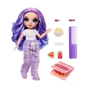 Κούκλα MGA Rainbow High: Junior High Pajama Party - Violet Willow Doll (503705)